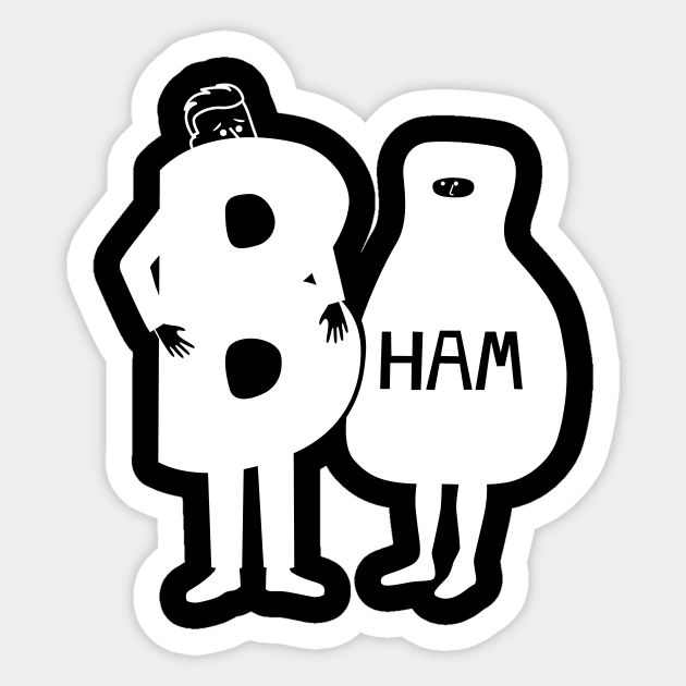 TKAM Boo Ham white Sticker by Wright Art